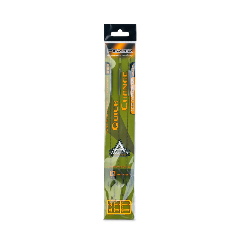 Laden Sie das Bild in Galerie -Viewer, ANACONDA QC Line Aligner Rig PowerCarp Barbless 8/35lb