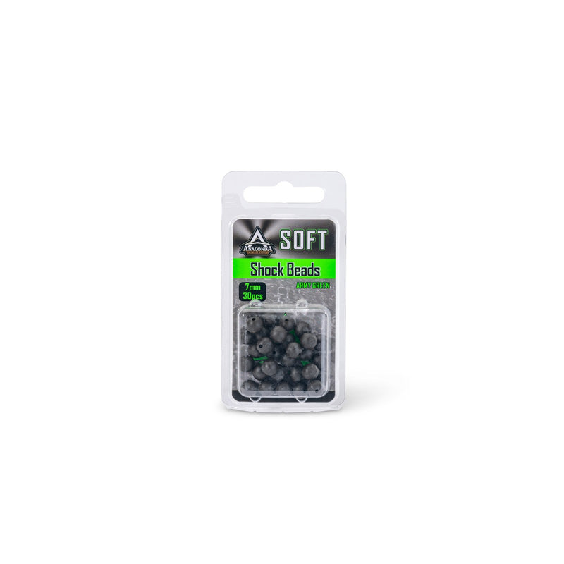 Laden Sie das Bild in Galerie -Viewer, ANACONDA Soft Shock Beads 30pcs. 8mm Army Green