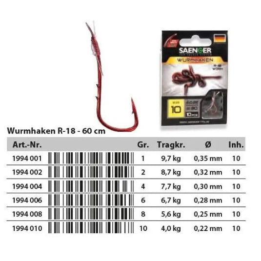 SAENGER Wurmhaken R-18 60cm