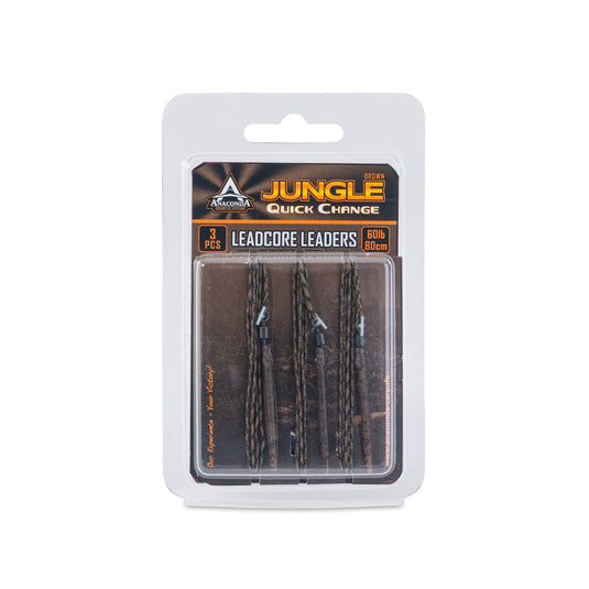 ANACONDA Jungle Brown S.Clip Leadcore L.3pcs/80cm 40lb