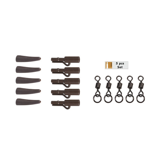 ANACONDA 360° Flex Ring Swivel Saftey Clip Kit 5pcs. Brown