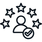 Icon: Positive Kundenbewertungen